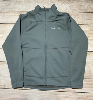 Kuiu Peloton 240 Full Zip LARGE Grayish Blue Fleece - Image 1 of 4