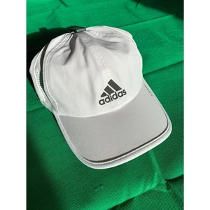 ADIDAS Hat Ballcap Lightweight White Adjustable Golf Tennis Pickleball EUC - Picture 1 of 8