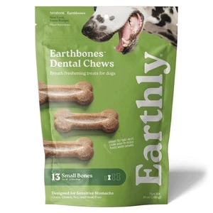 Earthbones (Formerly Terrabones) Dental Chews, Dog Teeth Cleaning Treat, Smal... - Picture 1 of 7