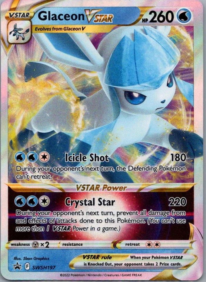 Glaceon VSTAR - Promo SWSH: Sword & Shield Promo Cards SWSH197 NM - Image 1 of 2