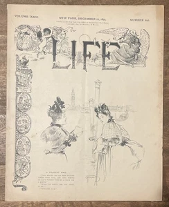 Life Magazine - December 12 ,1895 - Complete - Picture 1 of 7