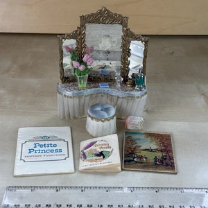 Vintage Waschtisch Ideal Petite Princess Fantasy Möbel Zubehör Set Schminktisch - Bild 1 von 10
