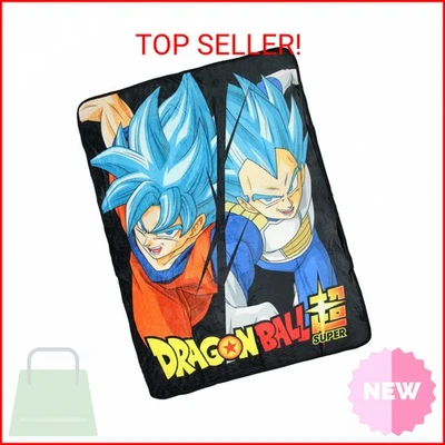 Manta polar suave y de felpa Dragon Ball Super Goku Saiyajin Dios azul Foto 1 de 2