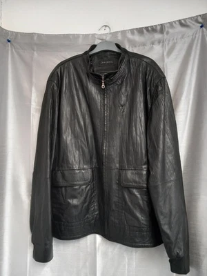 Men's Oliver Sweeney Real Leather Coat - Black - Size XXL - VGC - Image 1 of 4