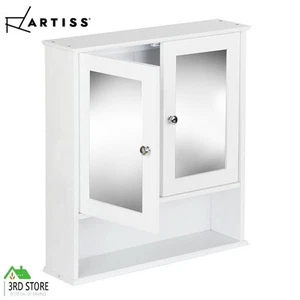 Artiss Storage Mirror Cabinet Bathroom Furniture Tallboy Toilet Cupboard Wall - Picture 1 of 12