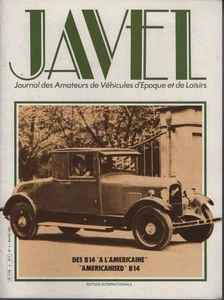JAVEL 3 CITROEN B12 B14 TRACTION 11 COLONIALE DURIEZ 2CV BIJOUR DS CABRIOLET - Imagen 1 de 2