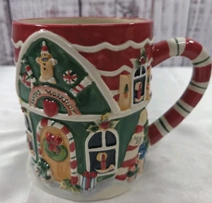 Santa's Workshop übergroße 3D Weihnachtstasse Susan Winget zertifiziert international - Bild 1 von 7
