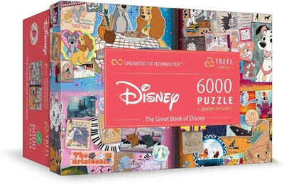 Puzzle Trefl Prime The Great Book of Disney 6000 Teile + Poster NEU OVP - Bild 1 von 4