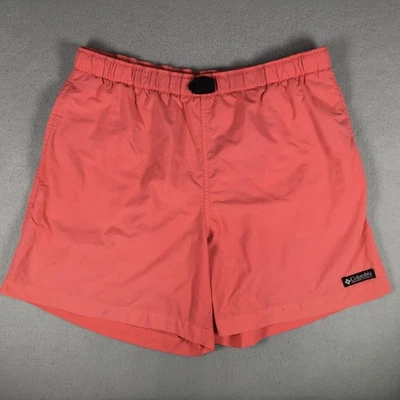 Columbia Shorts Mujer Mediano Rosa Bañador Nylon Malla Forrado Cinturón Ajustable Foto 1 de 4