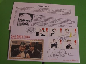 BENHAM SILK COVER FDC COMEDIANS SHS SLADE 1998, HAND SIGNED RONNIE BARKER - Picture 1 of 1