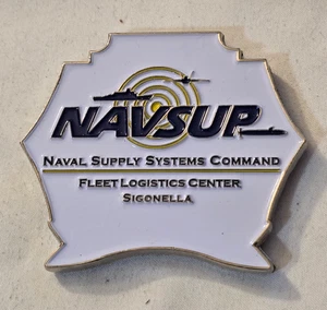 Moneda Desafío Jefe Desorden Navy NAVSUP Flota Centro Logístico Sigonella Italia CPO - Imagen 1 de 4