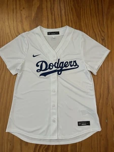 Nike Los Angeles Dodgers Jersey Women’s Large White MLB Genuine Merchandise NWOT - Picture 1 of 7