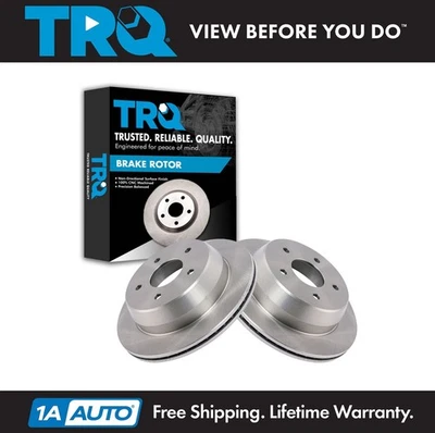 Conjunto de Discos de Freio Traseiro TRQ Para Chevrolet Blazer 1998-2005 GMC Jimmy 1998-2001 - Imagem 1 de 4