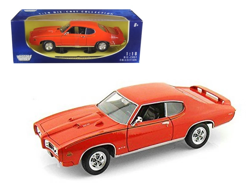 1969 Pontiac GTO Judge Orange 1/18 Diecast Model Car by Motormax - Image 1 of 1