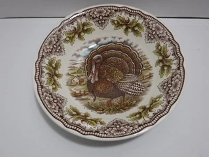 The Victorian English Pottery Large 10.5" Round Serving Bowl Thanksgiving Turkey - Picture 1 of 4