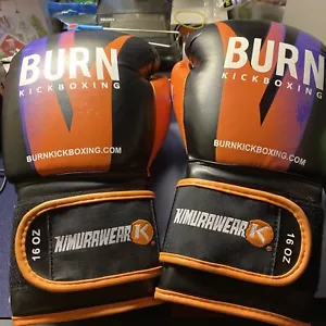 KIMURWEAR K BURN 16oz KICKBOXING GLOVES - Picture 1 of 3