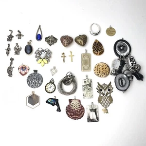 Menge 30 Mode Halskette Charm Anhänger Emaille Glas Metall Harz Handwerk Schmuck - Bild 1 von 17