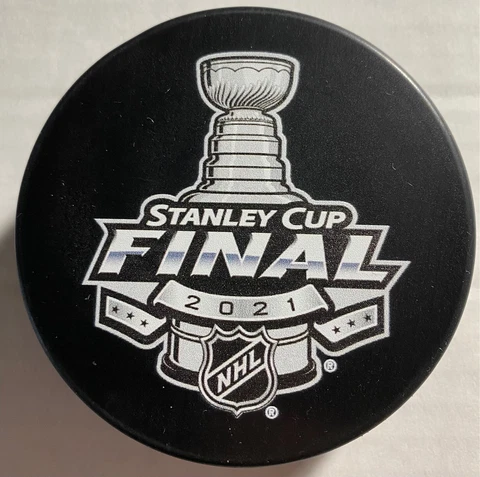 2021 NHL  STANLEY CUP FINAL LOGO SOUVENIR PUCK Cover