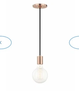 Mitzi by Hudson Valley Ava 1 Light Pendant, Polished Copper - H109701-POC - READ - Picture 1 of 7