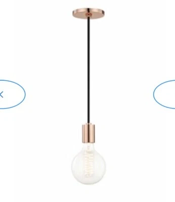 Mitzi by Hudson Valley Ava 1 Light Pendant, Polished Copper - H109701-POC - READ - Image 1 of 4