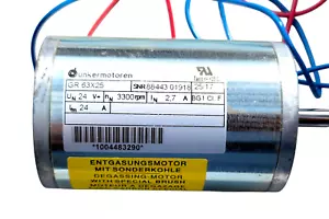 Fresenius Deaeration Motor 24V 3300 RPM | GR-63X25 | 2008-H - 2008-K | 6457521 - Picture 1 of 6