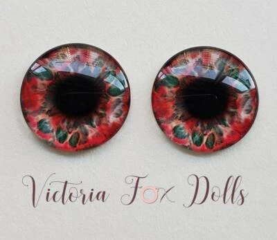 Кукла Blythe Red Eyechips реалистичные стеклянные глазные сколы 14 мм на заказ Furby Ooak Blythe - Изображение 1 из 2