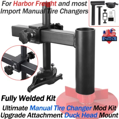 Kit modificado cabeza de pato mejora cambiador de neumáticos manual mejorado para carga portuaria Foto 1 de 4