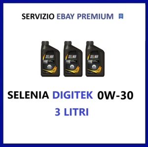 3 Litri Olio Motore Per Auto Selenia Pure Energy Digitek Acea C2 0w30 - Foto 1 di 1