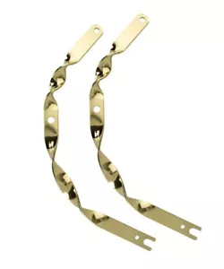 Gold BACK LEGS Flat Twisted for 12" Bicycle Straight Classic Springer Fork New - Picture 1 of 1