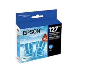 Epson® 127 DuraBrite® Ultra Cyan Ink Cartridge, T127220-S Exp-11/2025 - Picture 1 of 7