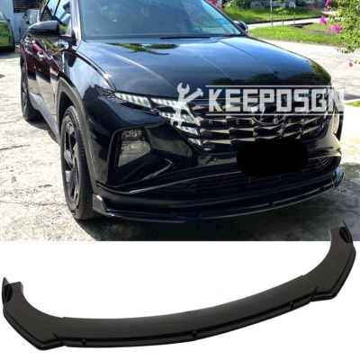 For Hyundai Tucson 2004-2024 Front Bumper Lip Splitter Chin Spoiler Gloss Black Foto 1 de 4