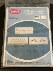 WonderArt Creative Nadel Handwerk Kissenbezüge zum Fertigstellen "Coquette" #1175 (Paar) - Bild 1 von 4
