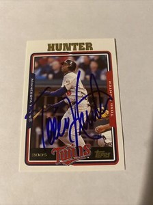 2005 Topps #3 Torii Hunter Minnesota Twins Autographed Signed