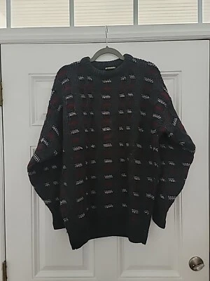 Bonner Of Ireland Gray Wool Sweater Size Large Handloomed Vintage - Image 1 of 4