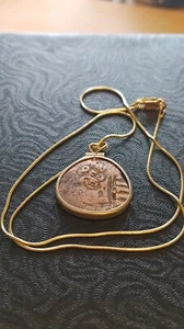 1636 Coastal Carolina Cob Coin Pendant & 18KGF 16" Snake Chain w COA & Box  - Picture 1 of 17