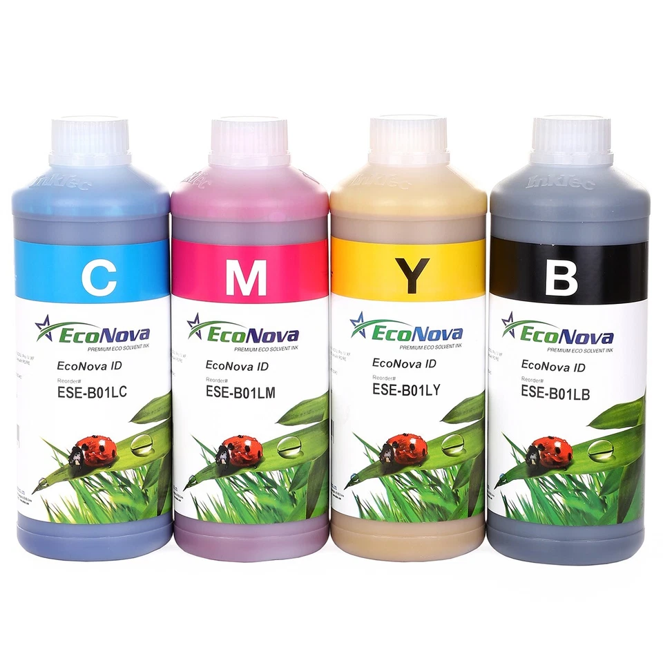 Compatible Bulk Eco Sol Max Ink for Roland, Mutoh Printers, 1 set - Image 1 of 1