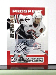 2006-07 ITG Heroes and Prospects Autographs #AMST Martin St. Pierre