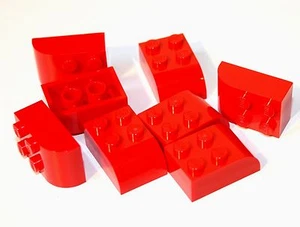 8x LEGO® Abschlussstein 2x3 abgerundet 6215 NEU Rot - Picture 1 of 1