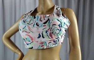 NWT MSRV $54 Athleta Size 3X Pink Multi Ultimate Printed Sports Bra D-DD #531143 - Picture 1 of 11