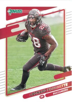 Leonard Fournette 2021 Donruss Football Base Card #102 Tampa Bay Buccaneers NFL - Image 1 of 2