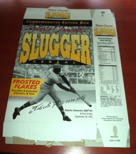 Pittsburgh Pirates Roberto Clemente 3,000 Hit Slugger Cereal Box - Picture 1 of 1