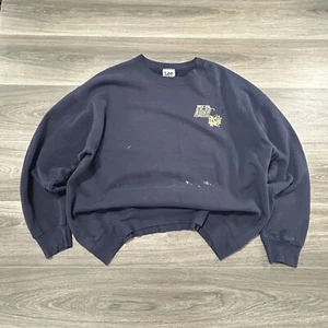 Vintage Notre Dame Sweatshirt Adult Extra Large Irish Varsity Distressed Lee USA - Picture 1 of 5