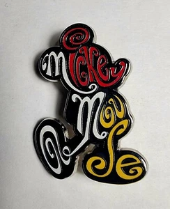Disney Pin Mickey Mouse 2012 Character Silhouette Names - Picture 1 of 2