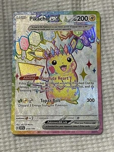 POKEMON - PIKACHU EX 219/191 FULL ART ULTRA RARE HOLO S&V SURGING SPARKS NEU - Bild 1 von 2