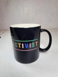 ACTIVIST Room Essentials Stoneware 2021 Black Coffee Cup Mug 15 Oz - Picture 1 of 3