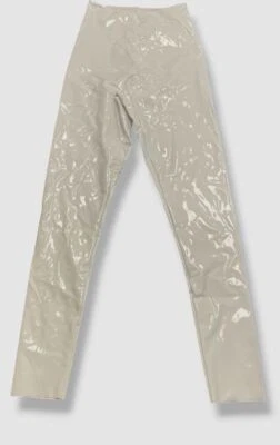 COMMANDO Mujer Blanco Imitación Cuero Perfecto Control Charol Leggings Pantalones Talla S Foto 1 de 3