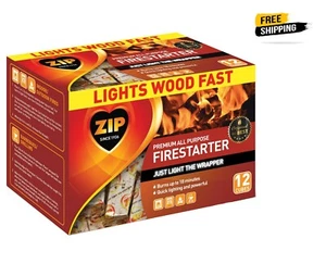 Premium All Purpose Combustible Fire Starter Cubes, 12 Ct, 5.25"x3.15"x3.6 - Picture 1 of 19