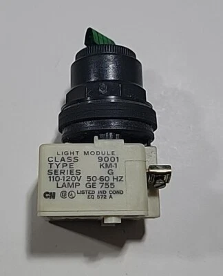 Square-D 9001SK11J1G, Illuminated 2 Position Selector Switch,  110-120VA 50-60Hz - Image 1 of 4