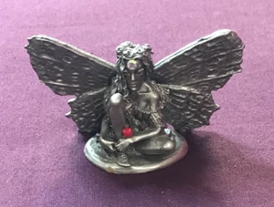 Vintage Miniature Pewter Fairy Figurine - Picture 1 of 3