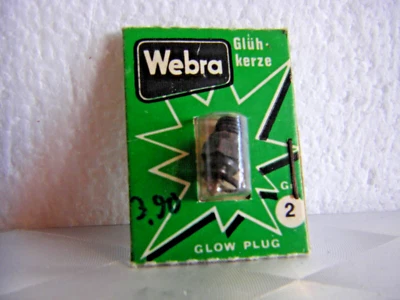 Glühkerze, orginal Webra Nr. 2, für Motoren bis 2,5 ccm, NEU/OVP! SAMMLER - Bild 1 von 2